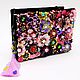 Floral couture handmade clutch Embroidered black bag Dolce floral bag, Clutches, Moscow,  Фото №1