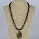 Necklace with pendant agates 'Mysterious India', Necklace, Velikiy Novgorod,  Фото №1