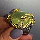 Ring 'Copperhead' with Apple prehnite. Rings. SELENA. My Livemaster. Фото №4