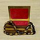 Винтаж: ШКАТУЛКА из натурального  камня ТИГРОВЫЙ  ГЛАЗ. Шкатулки винтажные. Чердак дяди Рико. Интернет-магазин Ярмарка Мастеров.  Фото №2