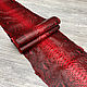 Harmony Red (0,8-1,0 мм), цв. Красный, натуральная кожа питона. Кожа. Prima Pelle (Марина). Интернет-магазин Ярмарка Мастеров.  Фото №2
