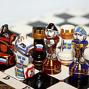 Сувенирные шахматы ручной росписи Галактика