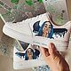 Sneakers with a Billy Ailish print. Custom painting of sneakers, Sneakers, Omsk,  Фото №1