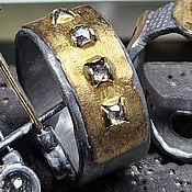 AQUARIUM кольцо (аквамарин, серебро 925, латунь, золото 585)