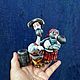  Ватная игрушка Стервятник и его Стерва. Елочные игрушки. Елена Шевякова (Puppet-mom). Интернет-магазин Ярмарка Мастеров.  Фото №2