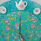 Wall clock 'Turquoise tea'. Watch. Klukva ( decoupage). My Livemaster. Фото №4