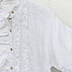 Белая бохо блузка с оборками из 100% льна. Блузки. LINEN & SILVER ( ЛЕН и СЕРЕБРО ). Интернет-магазин Ярмарка Мастеров.  Фото №2