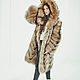 Raccoon fur coat with hood, Fur Coats, Moscow,  Фото №1