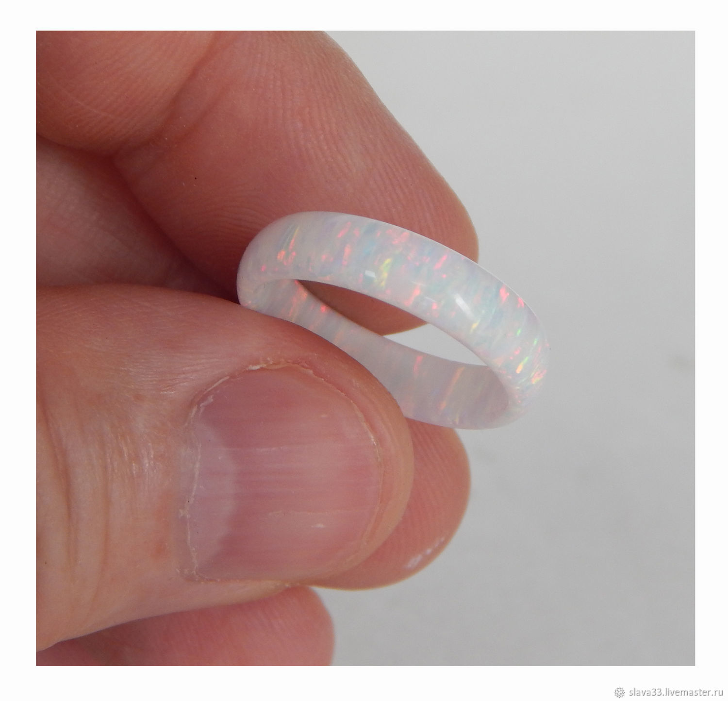 White Opal Wedding Ring, Engagement rings, Vladimir,  Фото №1