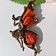 Order Fairy Butterfly brooch with amber for girl to woman. BalticAmberJewelryRu Tatyana. Livemaster. . Brooches Фото №3
