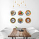 Set of 6 plates for festive table setting. Plates. Art by Tanya Shest. Online shopping on My Livemaster.  Фото №2