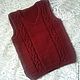 Vest 'back to school'handmade. Childrens vest. hand knitting from Galina Akhmedova. My Livemaster. Фото №6