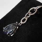 Украшения handmade. Livemaster - original item Silver pendant with quartz 14h9 mm. Handmade.