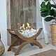 Bio fireplace outdoor Lounge oak 'Tyrol'. Fireplaces. Woodkamin - biokaminy iz dereva. Ярмарка Мастеров.  Фото №5