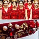 Ободок обруч в стиле Дольче Габбана красный. Ободки. Светлана. Ярмарка Мастеров.  Фото №5