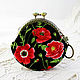 Bolso en Corchete con Amapolas. Wallets. Vash sacvoyage. Ярмарка Мастеров.  Фото №5