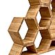 Стеллаж из массива дуба "HoneyComb" (проект г.Москва). Стеллажи. Мебель на заказ U.LOFT. Ярмарка Мастеров.  Фото №7