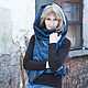 Felted vest Blue, Vests, Moscow,  Фото №1