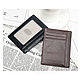 Business card holder for men's and women's cards 'Helena', leather, Business card holders, Moscow,  Фото №1