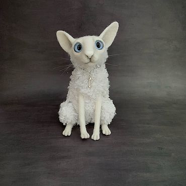Котик Корниш Рекс. . Куклы и игрушки ручной работы - Ярмарка Мастеров Куклы и игрушки ручной работы. Ярмарка Мастеров - ручная работа Котик Корниш Рекс. Handmade.