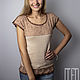 T-shirt/top colorblock 100% cotton. Tanks. Knitwear shop Fairy Tale by Irina. Online shopping on My Livemaster.  Фото №2