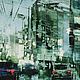 Order Green Oil Painting Urban Landscape Narrow Horizontal Painting. paintmart (oikos). Livemaster. . Pictures Фото №3