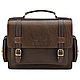 Leather briefcase 'Transformer' (dark brown), Brief case, St. Petersburg,  Фото №1