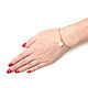 Gold Bracelet with Pearl Pendant, White Pearl Bracelet. Bead bracelet. Irina Moro. My Livemaster. Фото №5