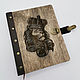 Wooden notebook with a leather-bound clasp. Notebooks. semejnaya-masterskaya-bambuk. My Livemaster. Фото №6