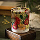 Botanical candle with dried flowers. Candles. -shaina-. Online shopping on My Livemaster.  Фото №2