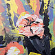 Сочная абстракция на желтом - натюрморт, акрил, квадрат 50 см. Картины. Lasingla. Ярмарка Мастеров.  Фото №6