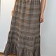 Order The skirt is long, three-tiered on a soft belt with an elastic band. Charmante Tutenafelt (crealanafr). Livemaster. . Skirts Фото №3