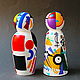 Interior composition Wooden figurines Kandinsky -Malevich. Figurines. color of magic. My Livemaster. Фото №5