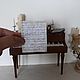 Clavecin piano muebles para muñecas miniatura 1 a 6. Miniature figurines. MiniDom (Irina). Интернет-магазин Ярмарка Мастеров.  Фото №2