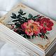 Rose box retro style solid pine, Box, Moscow,  Фото №1