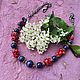 Колье с лазуритом и кораллом. Колье. Vadjra-jewelry. Ярмарка Мастеров.  Фото №5