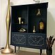Шкаф витрина в синем минимализме. Шкафы. Mart__furniture. Ярмарка Мастеров.  Фото №4