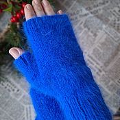 Аксессуары handmade. Livemaster - original item Mittens: knitted from mink down fluffy. Handmade.