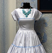 Одежда handmade. Livemaster - original item Striped dress 