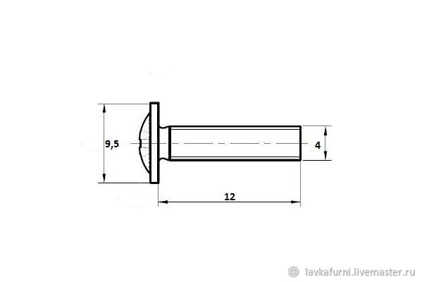 Винт м4 чертеж