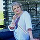 Вязанная , модная блуза в стиле  Boho-chic " Folk Блюз". Блузки. Наталья  Пуховая Мастерская (puhovyiy-master). Ярмарка Мастеров.  Фото №12