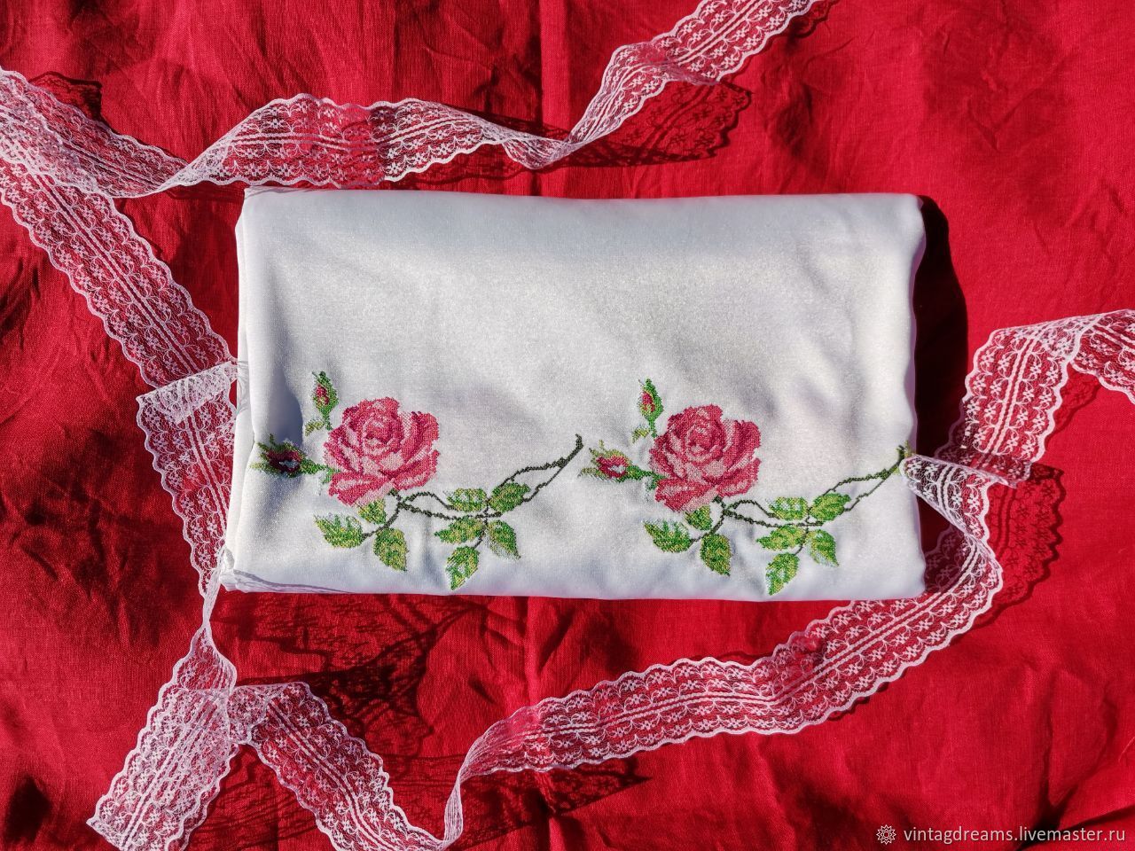 Tablecloth and napkin set ' Tea rose', Tablecloths, Rostov-on-Don,  Фото №1