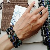 Украшения handmade. Livemaster - original item Multi-row bracelet of natural stones. Handmade.
