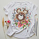 t-shirt Misha. T-shirts. krasa-art. Online shopping on My Livemaster.  Фото №2