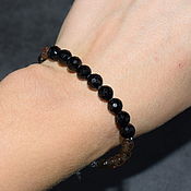 Украшения handmade. Livemaster - original item Natural diaspore bracelet(sultanite), black tourmaline. Handmade.