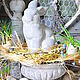 Figurine Hare concrete Provence garden rabbit. Figurines. Decor concrete Azov Garden. My Livemaster. Фото №6