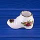 Винтаж: Коллекционный башмачок дизайна Old Country Roses от Royal Albert. Статуэтки винтажные. Farfor Сlub. Ярмарка Мастеров.  Фото №4