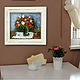 Oil painting flowers tulips colorful bouquet in vase. Pictures. Art Gallery by Natlya Zhdanova. My Livemaster. Фото №4