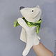 White bear. Glove puppet. Puppet show. Taya Kart. My Livemaster. Фото №5