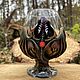 Order Cognac glass with stones to choose from. Skari-art. Livemaster. . Wine Glasses Фото №3